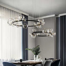 Axyaa Glass Magic Bean Pendant Lamp Modern Nordic LED Lights Home Decor