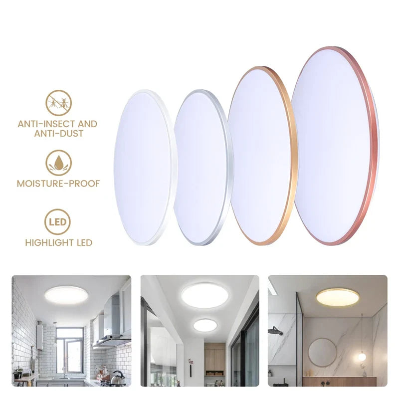 Axya 220V LED Ceiling Lights Waterproof 20W 36W Modern Living Room Kitchen Restaurant