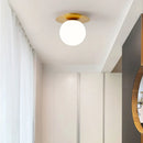 Axyaa Glass Ball Black Gold Ceiling Light Chandelier