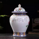 Axyaa Pink Porcelain General Jar - Elegant Ceramic Storage Vase for Home Decor