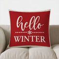 Axyaa Winter Festive Decorative Pillow Cover: Sofa, Bedroom, Car Cushion Cover