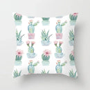 Axyaa Cactus Plants Pattern Cushion Cover Throw Pillow Decor Sofa Pillowcase