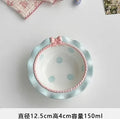 Axyaa Mini Pink Cutlery Set with Dessert & Fruit Plates & Bow-Shaped Meal Plate