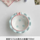 Axyaa Mini Pink Cutlery Set with Dessert & Fruit Plates & Bow-Shaped Meal Plate
