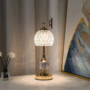 Axyaa Metal Crystal Acrylic Table Lamp - Retro Nordic Bedroom Decor