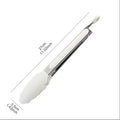 Axyaa Stainless Steel Non-Slip Food Tongs for Cooking and Serving Buffet
