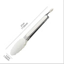 Axyaa Stainless Steel Non-Slip Food Tongs for Cooking and Serving Buffet