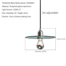 Axyaa Glass Art Pendant Wall Lamp for Bedroom, Balcony, and Sofa Background