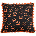 Axyaa Halloween Pumpkin Bat Print Pillowcase Throw Cushion Cover Festive Home Decor