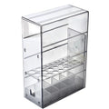 Axyaa Makeup Brush & Lipstick Holder, Divided Storage Rack for Dressing Table