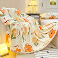 Axyaa Milk Flannel Printed Blanket