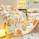 Axyaa Milk Flannel Printed Blanket