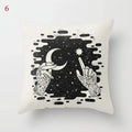 Axyaa Black Cat Party Halloween Anime Cushion Cover Ghost Skull Pumpkin Decor