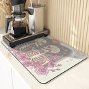 Axyaa Halloween Watercolor Draining Mat - Antiskid & Absorbent