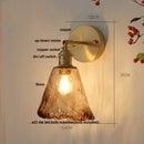 Axyaa Amber Vintage LED Wall Light Up Down Rotate Pull Chain Switch Bedside Lamp