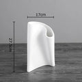 Axyaa Irregular Ceramic Vase Floral Pots Desk Decor Ornaments Room Aesthetic Flowers