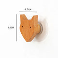 Cute Animal Wooden Hooks for Wall Keychain Coat Hanger Axyaa Home Decor