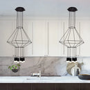 Axyaa LED Chandelier Modern Minimalist Line Indoor Lighting Fixture