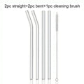 Axyaa Glass Straws: Creative, High-Temperature Resistant Straws for Juice, Milk, Coffee, Cola