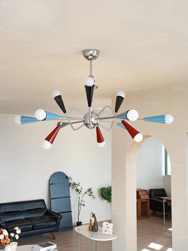 Axyaa Colorful Pendant Chandelier for Dining Bedroom Living Room