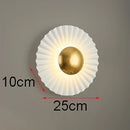 Axyaa LED Pleated Disc Wall Lamp - UFO-Shaped Wall Decor Light