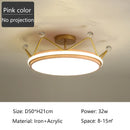 Axyaa Princess Crown Ceiling Lamp Kids' Room Starry Chandelier Indoor Lighting