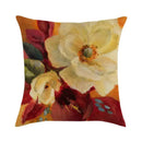 Axyaa Floral Linen Pillowcase 45x45cm