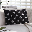 Axyaa 30x50 Black Cushion Covers for Sofa, Chair, and Bed Decor