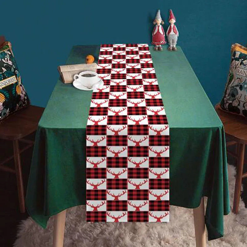 Axyaa Christmas Gnome Table Runner - Festive Home Party Decor