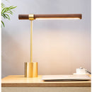 Axyaa Modern LED Wood Table Lamp for Home Living Room Bedroom Decor