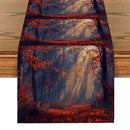 Axyaa Autumn Forest Sunshine Table Runner for Dining Room