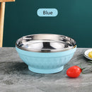 Axyaa 304 Stainless Steel Double-layer Heat Insulation Large Capacity Soup Bowl