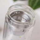 Axyaa Star Double Glass Water Bottle Tea Cup with Filter & Sleeve