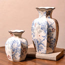 Axyaa Modern Black Gold Marbled Ceramic Vase for Wedding Decoration