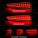 Axyaa Rear Bumper Reflector Lights with Dynamic Turn Signal for Lexus RX350 RX450h