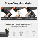 Axyaa LED Ceiling Lamp Track Spotlight for GU10 Bulb Replacement
