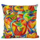 Axyaa European Retro Style Oil Painting Cushion Cover