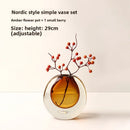 Axyaa Glass Vase: Elegant Decor for Living Room, Dining Table, Fresh Flowers & Hydroponics