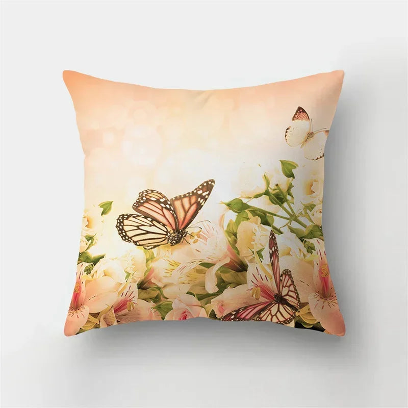 Axyaa Butterfly Pillowcase Home Decoration Cushion Cover