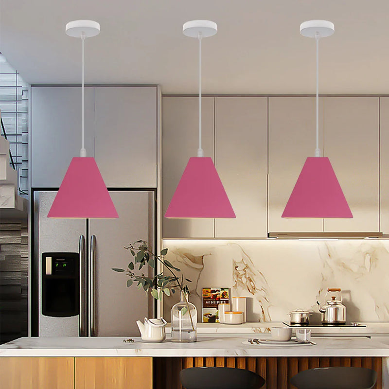 Nordic Aluminum Pendant Lights by Axya: Modern Wood Hanging Kitchen Living Room Lamps