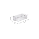 Axyaa Desk Drawer Organizers: Clear Plastic Bathroom Makeup Kitchen Storage Bins