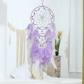 Axyaa Five-ring Tree of Life Dream Catcher with Natural Feathers