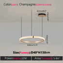 Axyaa Nordic Ring Chandelier for Living, Dining & Bedroom