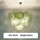 Axyaa Colorful Glass Chandelier for Home and Hotel Lighting.