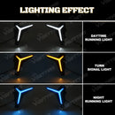 Axyaa LED Daytime Running Lights Turn Signal Fog Lamps for Geely Emgrand EC7 DIHAO Proton S70
