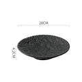 Axyaa Stone Pattern Ceramic Plate for Molecular Cuisine and Dining Experience