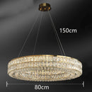 Axyaa Crystal Chandelier Pendant Light for Living and Dining Room