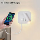Axyaa USB Wall Wash LED Bed Light with Adjustable Spotlight