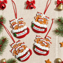 Axyaa Custom Family Gingerbread Christmas Ornament - Personalized Resin Decor