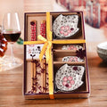Axyaa Ceramic Sushi Plate Set of 6